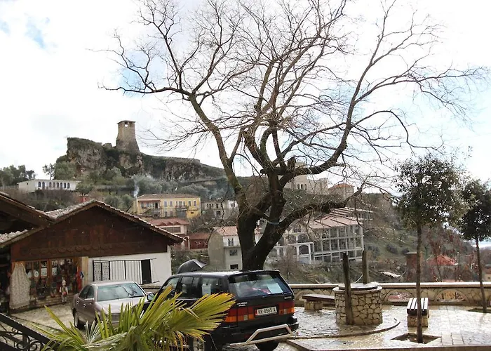 Panorama View On The Castle And The Old Town Kruje